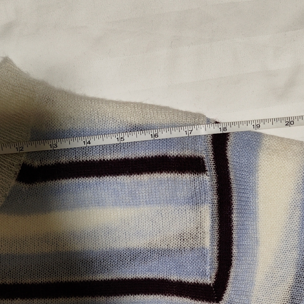 J. Crew Blue and Cream Striped Sweater - Picture 3 of 9